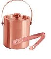 Copper ice bucket for wine and beer