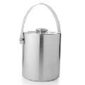Stainless Steel Apple Ice Bucket With Tong