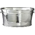 STAINLESS STEEL OVAL PARTY TUB