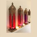 Color Glass Moroccan Candle Lantern