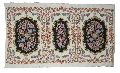 CROSS STITCH WOOLEN RUG, MULTICOLOR EMBROIDERY 3X5 FEET