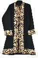 EMBROIDERED WOOLEN COAT BLACK, CREAM AND YELLOW EMBROIDERY