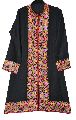 EMBROIDERED WOOLEN COAT BLACK, MULTICOLOR EMBROIDERY