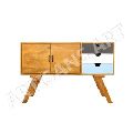 Vintage Solid Wood Retro Style Media Unit