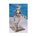 Brass Metal Silver Plate Penguin -