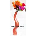 Indoor Decorative twisting and turning Colored Aluminium Flower Vase