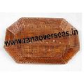 Wooden Carved Brass Inlay Tray