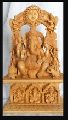 Wooden Handicraft wood Carving Hindu God Ganesha