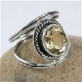 BEAUTIFUL CITRINE 925 STERLING SILVER RING