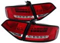 Audi A4 4D 08-12 LED TAIL LAMP EURO TYPE, LED INDICATOR (REDCLEAR LENS) FOR OE LED TYPE (Premium Car Accessories) DealKarDe