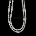 White Diamond Faceted Beads