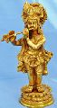 Metal handicrats statue of lord krishna