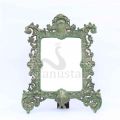 Green Sculptural Table Mirror