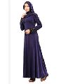Stylish Party Wear Imported Plain Velvet Embosed Anarkali Abaya Burkha