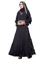 Waist Belt Style Black Lycra Abaya Burkha
