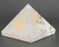 Natural Clear Crystal Quartz Carved Stone Pyramid