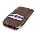 Leather Phone Wallet Black Cover