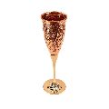 Copper Designer Champagne Glass With Brass Stand