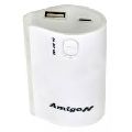 Amigo Power Bank Rechargable Battery Pack 5600mAh White - PBAMI
