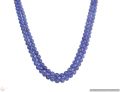 Tanzanite Plain Round Beads Necklace