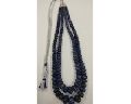 tanzanite stone roudelle beads gemstone necklace