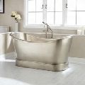 NICKEL-PLATED COPPER DOUBLE-SLIPPER TUB