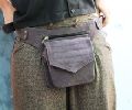 Travel utility Leather Hip Belt's fanny pack women