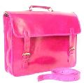 Vintage Pure Leather pink Briefcase Messenger bag