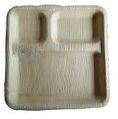 Areca Leaf Rectangle 3CP Plate 