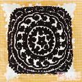 Black Woolen Embroidered Cushions Suzani Pillow Cover-Craft Jaipur