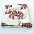 Handmade Cotton Fabric Royal Elephant Block Printed Material-Craft Jaipur