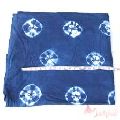 Handmade Tie Dyed Indigo Blue Cotton Shibori Printed Fabric-Craft Jaipur