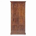 Prelude Solid Wooden Power 2-Door Wardrobe (Brown)