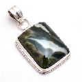 Bloodstone 925 Sterling Silver Pendant