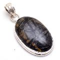 Picasso Jasper Gemstone Silver Pendant