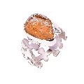 Sunstone Raw Gemstone 925 Sterling Silver Ring Size US 6.25