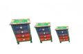 Wooden Bed Side Table With Draware Set Of Three Painted