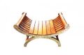 Wooden Roman Chair With Brass Fitting In Polish