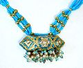 Rajasthani Turquoise Lac Necklace