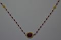 Sterling Silver Gold Plated Necklace with Gemstone