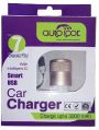 Dual Port Smart Car Charger With Micro USB Cable