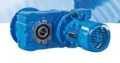 shaft mounted helical geared motor