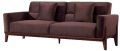 ITHACA IMPULSE BROWN SOFA 3 SEATER