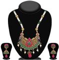 Plated Multicolor Kundan Pearl Necklace Set
