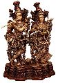 Brass Radha Krishna Statue