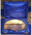 Brass Gold Plated Dry Fruit Tray in Mango Shape With Box