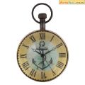 nautical dcor table clock with anchor design