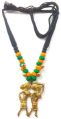 Handcrafted Tribal DOKRA Necklace use very earthy and natural elements