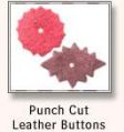 Punch Cut Leather Buttons