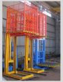 GOODS LIFT WITH SAFETY ARRANGEMENT